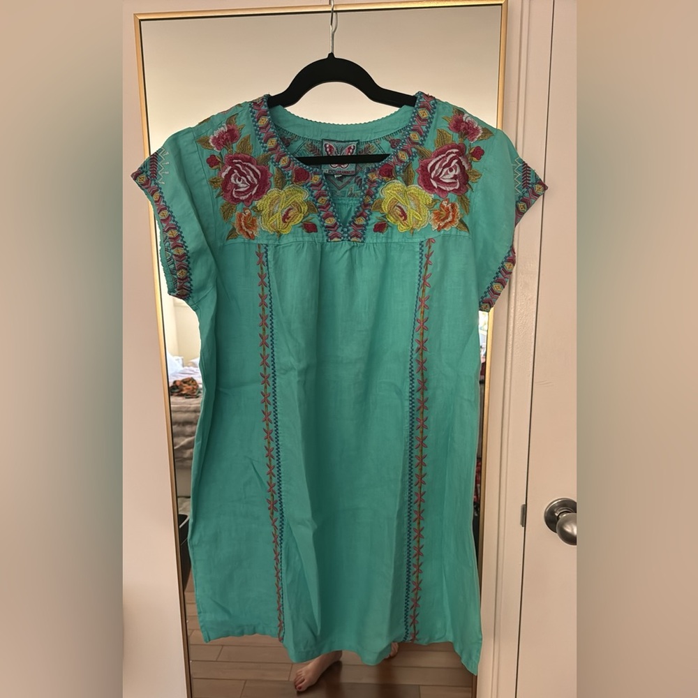 Johnny Was linen dress size XL